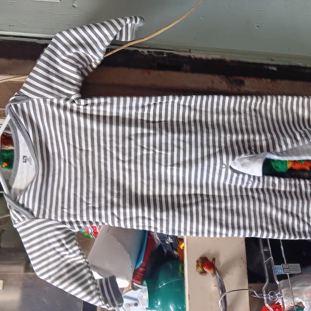 Chic Striped Baby Onesie